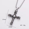 Wholesale Stainless Steel Ship Anchor Cross Truck Pendant Necklace For Men With Geometric Style And Polishing Process