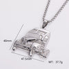 Wholesale Stainless Steel Ship Anchor Cross Truck Pendant Necklace For Men With Geometric Style And Polishing Process