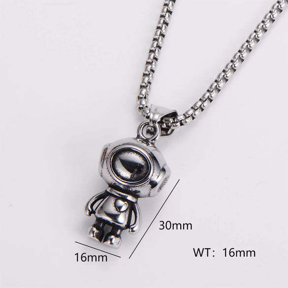 Wholesale Stainless Steel Ship Anchor Cross Truck Pendant Necklace For Men With Geometric Style And Polishing Process