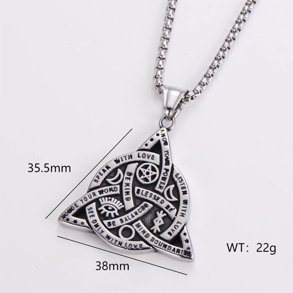 Wholesale Stainless Steel Ship Anchor Cross Truck Pendant Necklace For Men With Geometric Style And Polishing Process