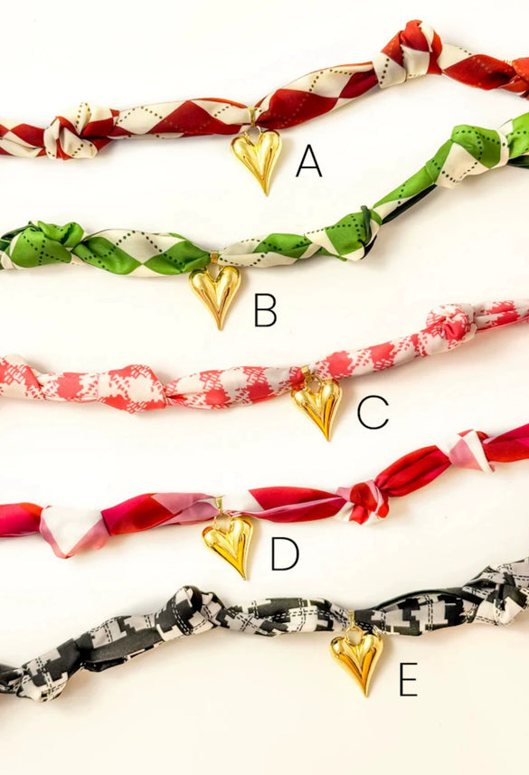 Wholesale Stainless Steel Silk Scarf Necklace With Heart Shape Sunflower Pendant And Electroplating Design