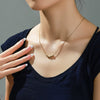Wholesale Stainless Steel Simple Bead Pendant Necklace With Snake Bone Chain And Electroplating Process