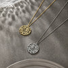 Wholesale Stainless Steel Simple Character Hollow Pendant Necklace With Electroplating And O Word Chain