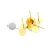Wholesale Stainless Steel Simple Geometric Electroplated Diy Handmade Antiallergic Ear Needle Accessories