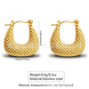 Wholesale Stainless Steel Simple Geometric Ushaped Electroplated Women's Earrings