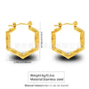 Wholesale Stainless Steel Simple Geometric Ushaped Electroplated Women's Earrings
