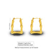 Wholesale Stainless Steel Simple Geometric Ushaped Electroplated Women's Earrings