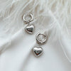 Wholesale Stainless Steel Simple Highend Love Ushape And Heart Pattern Detachable Earrings With Electroplating