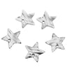 Wholesale Stainless Steel Simple Style Curved Star Love Earrings And Necklace Pendant With Surface Grain Pattern And Electroplating Process Accessories