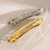 Wholesale Stainless Steel Simple Style Electroplated Spring Clip Hairpin For Women