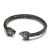 Wholesale Stainless Steel Skull Opening Men's Punk Bracelet With Polishing And Animal Zodiac Pattern