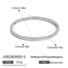 Wholesale Stainless Steel Smooth Buckle Plain Ring Bracelet With Geometric Design And Electroplating
