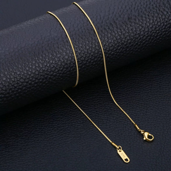 Wholesale Stainless Steel Snake Bone Chain Fashion Geometric Style Jewelry
