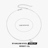 Wholesale Stainless Steel Snake Bone Chain Geometric 18K Gold Plated Titanium Steel Necklace For Women