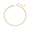Wholesale Stainless Steel Snake Bone Chain Geometric 18K Gold Plated Titanium Steel Necklace For Women
