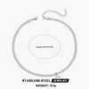 Wholesale Stainless Steel Snake Bone Chain Geometric 18K Gold Plated Titanium Steel Necklace For Women