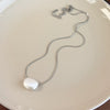 Wholesale Stainless Steel Snake Bone Chain Geometric Style Necklace For Women With Electroplating Processing