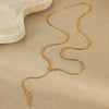 Wholesale Stainless Steel Snake Bone Necklace With Geometric And Animal Pattern 18K Gold Plated For Women
