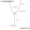 Wholesale 316L Stainless Steel Snake Head Necklace With Geometric Pattern And Electroplating Design Fashion Style For Women