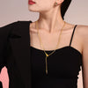 Wholesale 316L Stainless Steel Snake Head Necklace With Geometric Pattern And Electroplating Design Fashion Style For Women