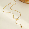 Wholesale Stainless Steel Snakeshaped Geometric Necklace With Electroplating For Women