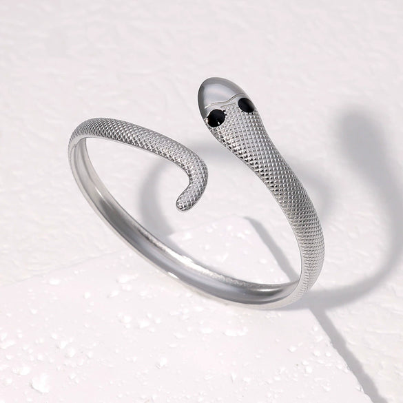 Wholesale Stainless Steel Snakeshaped 18K Gold Plated Electroplated Light Luxury Exaggerated Highend Bracelet That Does Not Fade