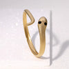 Wholesale Stainless Steel Snakeshaped 18K Gold Plated Electroplated Light Luxury Exaggerated Highend Bracelet That Does Not Fade