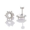 Wholesale Stainless Steel Snowflake Ear Nail Fashion Natural Style Polishing Diy Hand Earrings Accessories