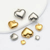 Wholesale Stainless Steel Solid Heart Pendant Diy Jewelry Accessories For Necklace And Bracelet With Electroplating Treatment
