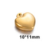 Wholesale Stainless Steel Solid Heart Pendant Diy Jewelry Accessories For Necklace And Bracelet With Electroplating Treatment