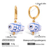 Wholesale Stainless Steel Spring And Summer Earrings With Geometric Design Electroplated Jewelry For Women