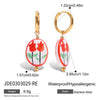 Wholesale Stainless Steel Spring And Summer Earrings With Geometric Design Electroplated Jewelry For Women