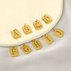 Wholesale Stainless Steel Square Hollow Letter Pendant Necklace Cutting Process Fashion Style
