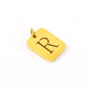 Wholesale Stainless Steel Square Hollow Letter Pendant Necklace Cutting Process Fashion Style