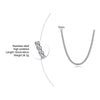 Wholesale Stainless Steel Stacking Style Geometric Pearl Chain Necklace With Electroplating