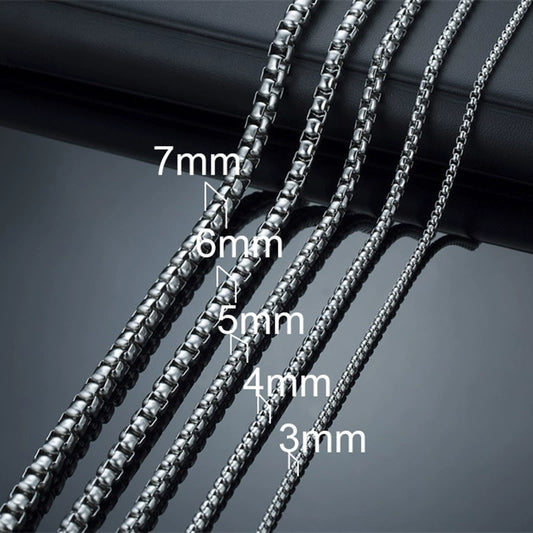Wholesale Stainless Steel Stacking Style Geometric Pearl Chain Necklace With Electroplating