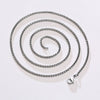 Wholesale Stainless Steel Stacking Style Geometric Pearl Chain Necklace With Electroplating