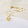 Wholesale Stainless Steel Star And Moon Pendant Ochain Necklace Electroplated Unisex
