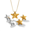 Wholesale Stainless Steel Star Geometric Plated Women's Earrings Necklace