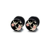 Wholesale Stainless Steel Star Pattern Retro Round Barbell Fashion Personality Ear Clip Earrings For Men And Women