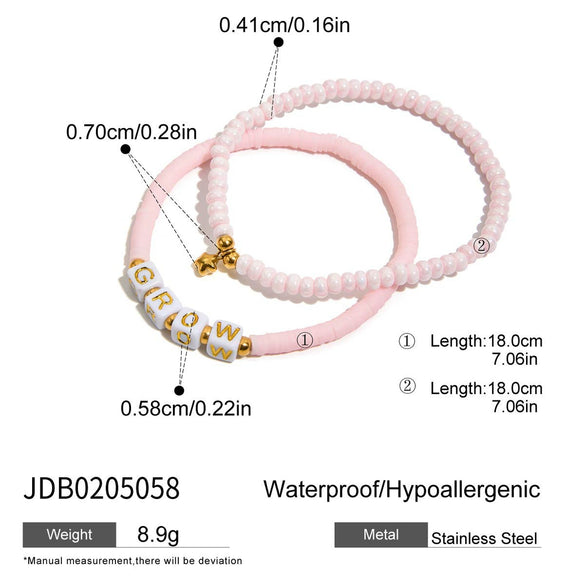 Wholesale Stainless Steel Star Patterned Pendant Elastic Rope Bracelet Fashion Jewelry For Women With Electroplating