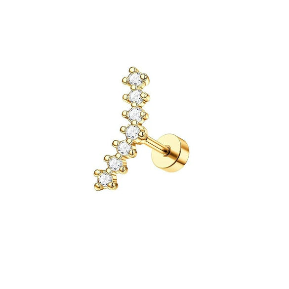 Wholesale Stainless Steel Star Shape Ear Nail Piercing Jewelry