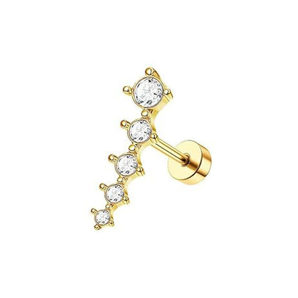 Wholesale Stainless Steel Star Shape Ear Nail Piercing Jewelry