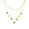 Wholesale Stainless Steel Star Shape Horse Whip Chain Clavicle Necklace For Women Electroplated Retro Style