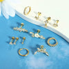 Wholesale Stainless Steel Star Shape Women's Trendy Light Luxury Highend Sense Piercing Earrings