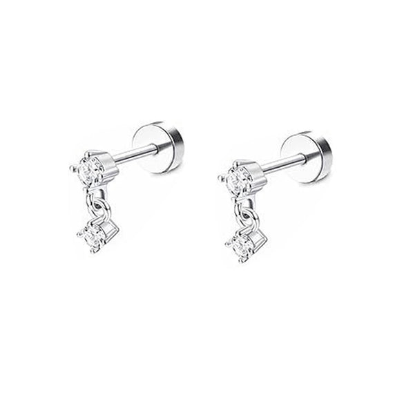 Wholesale Stainless Steel Star Shape Women's Trendy Light Luxury Highend Sense Piercing Earrings