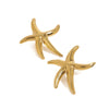 Wholesale Stainless Steel Starfish Earrings With Geometric Pattern And Electroplating For Women