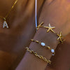 Wholesale Stainless Steel Starfish Geometric Animal Style Electroplated Bracelet For Women