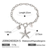 Wholesale Stainless Steel Starfish Shell Conch Bracelet With Electroplating In Natural Style For Marine Series