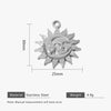 Wholesale Stainless Steel Sun Heart Elephant Multi Shaped Pendant Bracelet Necklace Jewelry Accessories With Electroplating